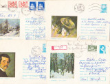 Bnk ip Lot 5 intreguri postale 1975 - circulate - Pictura Andreescu, Dupa 1950