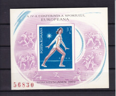 ROMANIA 1979 LP 989 A IV-a CONFERINTA EUROPEANA A SPORTULUI COLITA NEDANT MNH foto