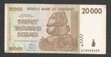 ZIMBABWE 20000 20.000 DOLARI 2008 [7] P-73a , VF