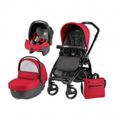 Carucior 3 in 1 Book Plus Black Matt Sportivo Bloom Bloom Red foto