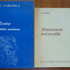 Nicu Caranica , Mouvement irreversible , 1972, autograf catre Monica Lovinescu