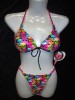 Costum Baie Dama 2 Piese Cap de Mort Cranii Push-Up Brazilian Colectie Noua Plaja Sexy