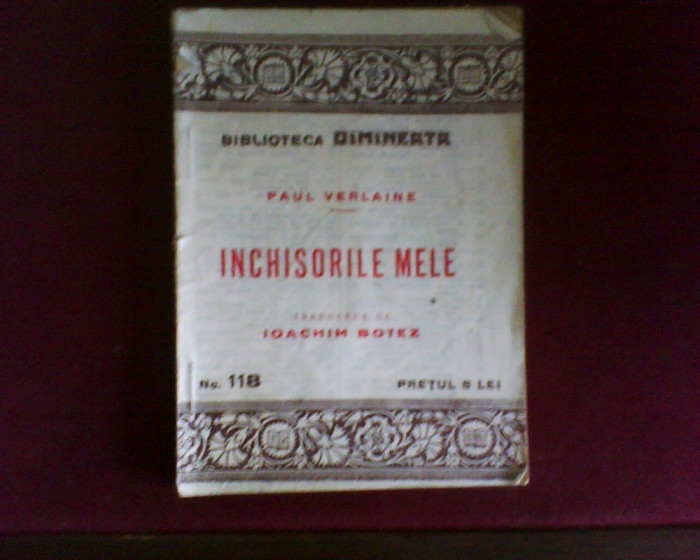 Paul Verlaine Inchisorile mele