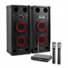 Sistem de karaoke STAR-Wedding, set de boxe, 2 microfon, 600 W foto