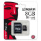 Card de Memorie Kingston Micro SDHC 8GB Clasa 10, UHS-I, ver G2 + Adaptor SD