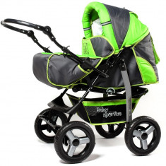 Carucior multifunctional Camarade - Verde cu Gri foto