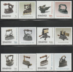 Romania 2012, Fiare de calcat II, LP 1951 c, serie cu 6 vignete diferite MNH foto