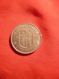 Moneda 1978 -1 Rupie Mauritius Colonie Britanica , d= 3 cm , metal alb, Africa