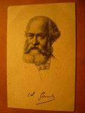 Ilustrata Ch.Gounod -Compozitor , autograf tiparit,Ed.Stegel, Necirculata, Printata