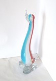 Cumpara ieftin Statueta semicristal fuzionat, stil Murano, suflata manual, anii 60 - Tg. Mures