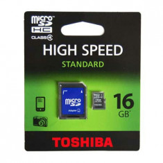 MICRO SD CARD 16GB FARA ADAPTOR TOSHIBA foto