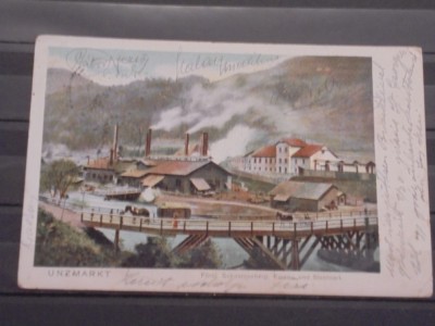 AUSTRIA - UNZMARKT - VEDERE PANORAMICA - 1907 - CIRCULATA, TIMBRATA . foto