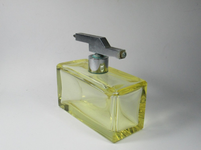 I Sticla veche de parfum, Art Deco, culoare galbena
