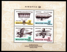 UNGARIA 1967, Aviatie, MNH, bloc neuzat foto