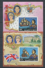 DJIBOUTI 1989 CHARLES AND DIANA - AMIRALUL NELSON COTA MICHEL 60 EURO foto