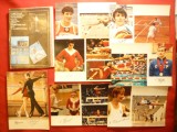 Set 20 Ilustrate- Campioni Olimpici si Mondiali URSS , autograf tiparit, Necirculata, Printata