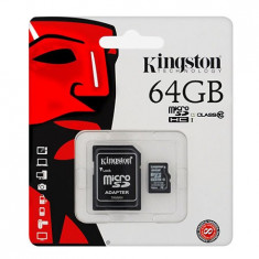 MICRO SD CARD 64GB CLASS 10 ADAPTOR KINGSTON foto