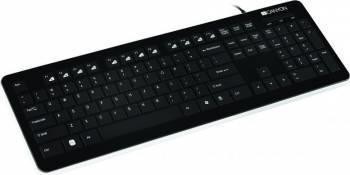 Tastatura Wireless Canyon CNS-HKB3-US Black foto mare Tastatura Wireless Canyon CNS-HKB3-US Black foto mare