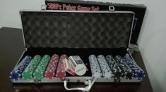 Trusa Poker 500 jetoane diplomat aluminiu Nou 11.5 g. SIGILAT! foto