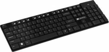 2.4GHZ wireless keyboard, 104 keys, slim design, chocolate key caps, US layout (black) foto mare 2.4GHZ wireless keyboard, 104 keys, slim design, chocolate key caps, US layout (black) foto mare