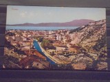 FIUME - 1909 - VEDERE A ORASULUI SI COASTEI - CIRCULATA, TIMBRATA .