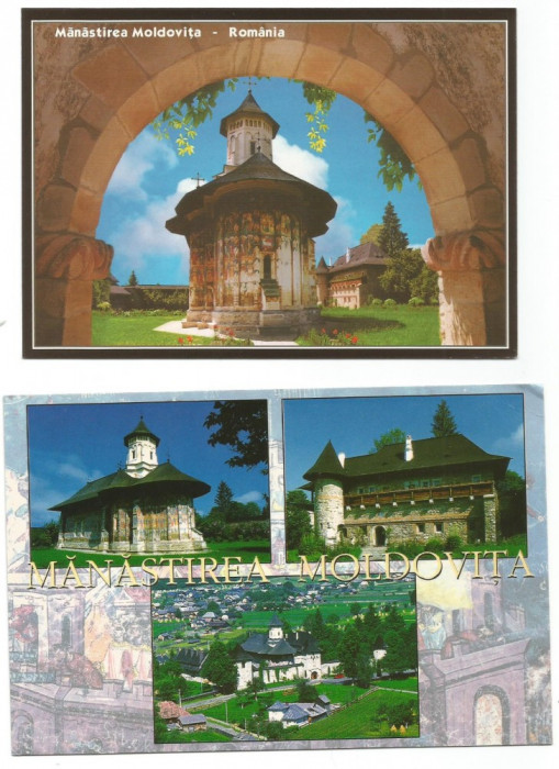 (A1)Lot- 4 carti postale-SUCEAVA-Manastirea Moldovita