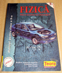 Fizica - manual clasa a X a F1 - Ionescu-Andrei / Onea / Toma foto