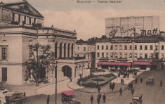 BUCURESTI , TEATRUL NATIONAL AUTOMOBILE EPOCA RECLAME EDITURA LIBRARIA SOCEC foto