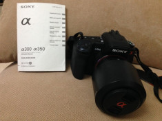 Sony Alpha 350K kit 18-70+55-200 Made in Japan foto