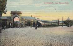 BUCURESTI , HALA BIBESCU - VODA , BERARIA BRANCOVEANU , TRASURI , CIRC. 1912 foto