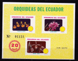 Ecuador 1980 flori orhidee MI bl.100 MNH, Nestampilat