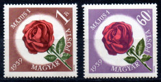 UNGARIA 1959, Flora, MNH, serie neuzata foto