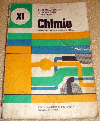 Chimie - manual clasa a XI a - Costin / Fatu / Toescu foto