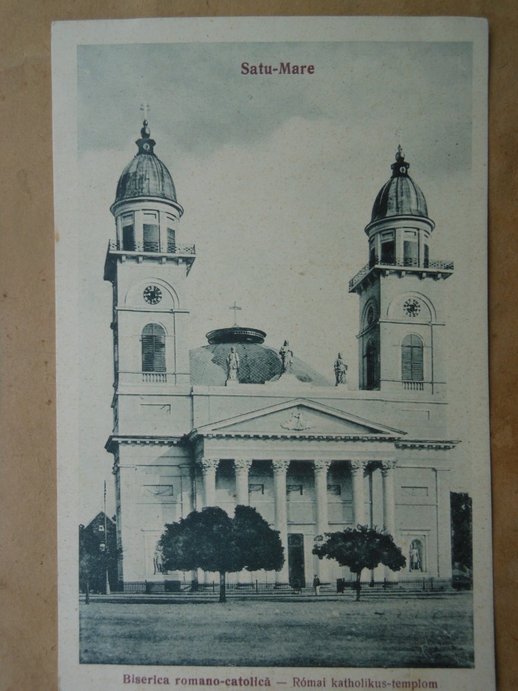 Carte postala- Satu-Mare, Biserica Romano-Catolica, 1926 necirculata | arhiva Okazii.ro