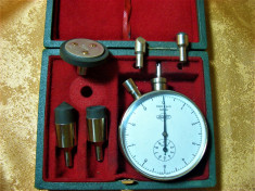 Instrument precizie Tahometru mecanic manual, Jaquet-Swiss, vintage foto