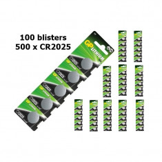GP CR2025 Lithium battery Continutul pachetului 100 x Blister foto
