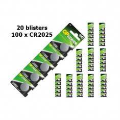 GP CR2025 Lithium battery Continutul pachetului 20 x Blister foto