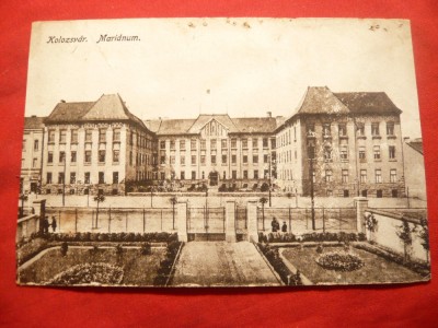 Ilustrata - Cluj - Marianum - Colegiul Reformat 1916 foto