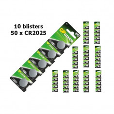 GP CR2025 Lithium battery Continutul pachetului 10x Blistere foto