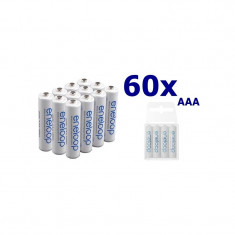 Baterii Reincarcabile Panasonic Eneloop AAA R3 Continutul pachetului 60x, Capacitate 800mAh foto