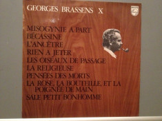 GEORGES BRASSENS - no.10 (1969/PHILIPS/FRANCE) - Vinil/RAR/Analog 100%/Impecabil foto