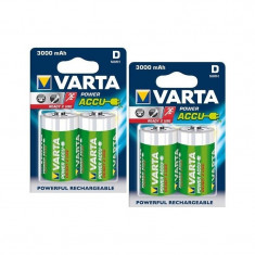 Varta Rechargable Battery Mono D 3000mAh Continutul pachetului 2x Blistere, Capacitate 3000mAh foto