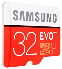 Card memorie Samsung Evo+ MB-MC32DA/EU microSDHC 32 GB clasa 10 UHS-1 W/AD SM + adaptor foto