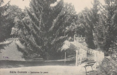 BAILE GOVORA INTRAREA IN PARC LIBRARIA ANASTASIU &amp;amp; PETRESCU RM. VALCEA CIRC.1929 foto