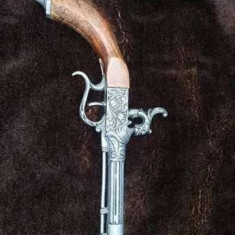 Pistol de epoca de PANOPLIE,pistol vintage pirat de colectie,arma de perete