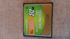 CARD COMPACT FLASH 512 MB APACER foto