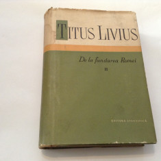 De la fundarea Romei/vol.2-Titus Livius,RF11/2 foto