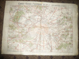 Harta Ghid Campbell - Iesirile din Paris inc.sec.XX ,93x67 cm