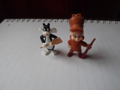 K039 Kinder set 2 jucarii Looney Tunes 1997 foto