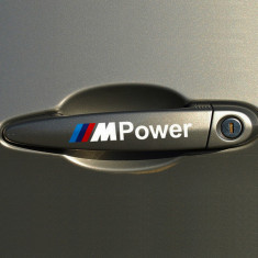 Sticker adeziv maner usa logo BMW M Power (set 4 bucati) foto